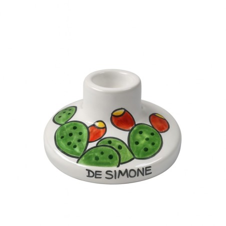 Round long candle holder Prickly Pear Ceramiche De Simone Round long candle holder Prickly Pear Ceramiche De Simone